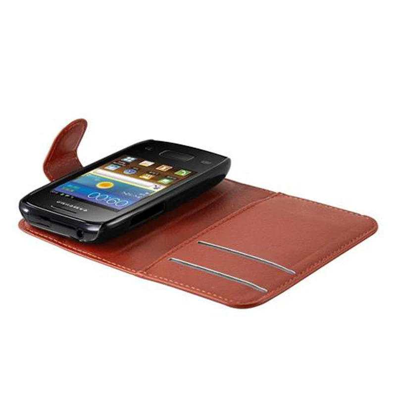 Cadorabo Hülle kompatibel mit Samsung Galaxy POCKET 2 Schutzhülle mit Magnetverschluss, Standfunktion und Kartenfach