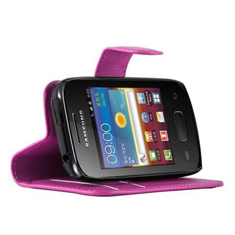Cadorabo Hülle kompatibel mit Samsung Galaxy POCKET 2 Schutzhülle mit Magnetverschluss, Standfunktion und Kartenfach
