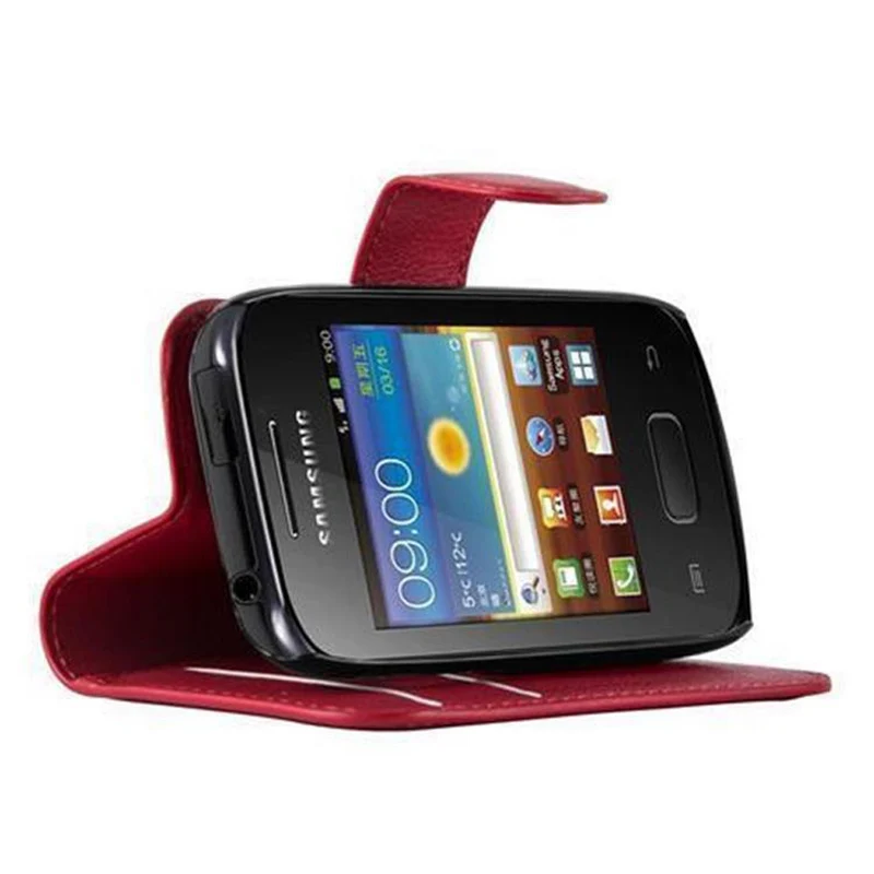 Cadorabo Hülle kompatibel mit Samsung Galaxy POCKET 2 Schutzhülle mit Magnetverschluss, Standfunktion und Kartenfach