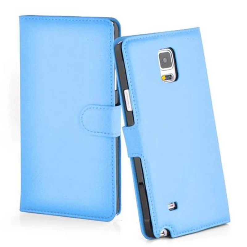 Cadorabo Hülle kompatibel mit Samsung Galaxy NOTE 4 Schutzhülle mit Magnetverschluss, Standfunktion und Kartenfach