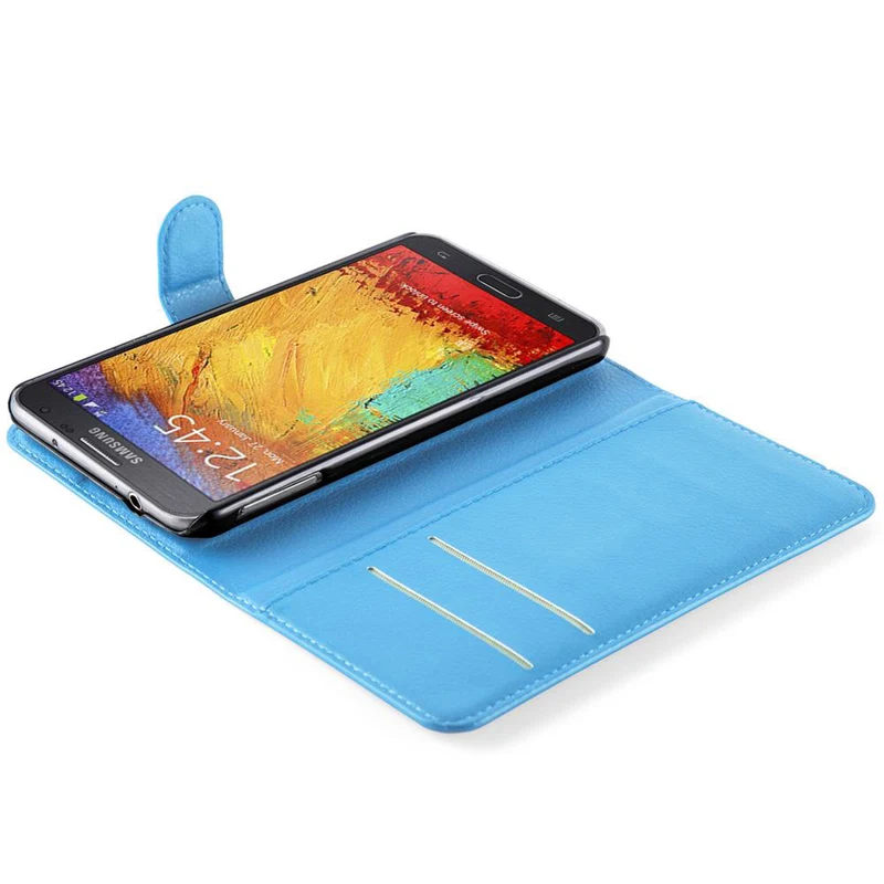 Cadorabo Hülle kompatibel mit Samsung Galaxy NOTE 3 NEO Schutzhülle mit Magnetverschluss, Standfunktion und Kartenfach
