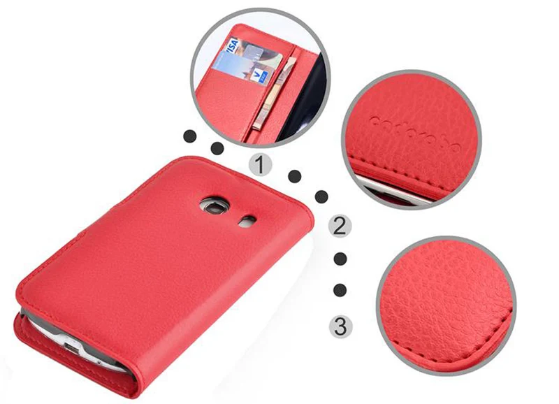 Cadorabo Hülle kompatibel mit Samsung Galaxy ACE STYLE Schutzhülle mit Magnetverschluss, Standfunktion und Kartenfach