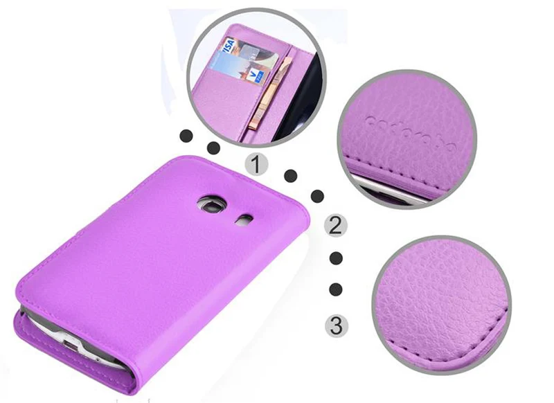 Cadorabo Hülle kompatibel mit Samsung Galaxy ACE STYLE Schutzhülle mit Magnetverschluss, Standfunktion und Kartenfach