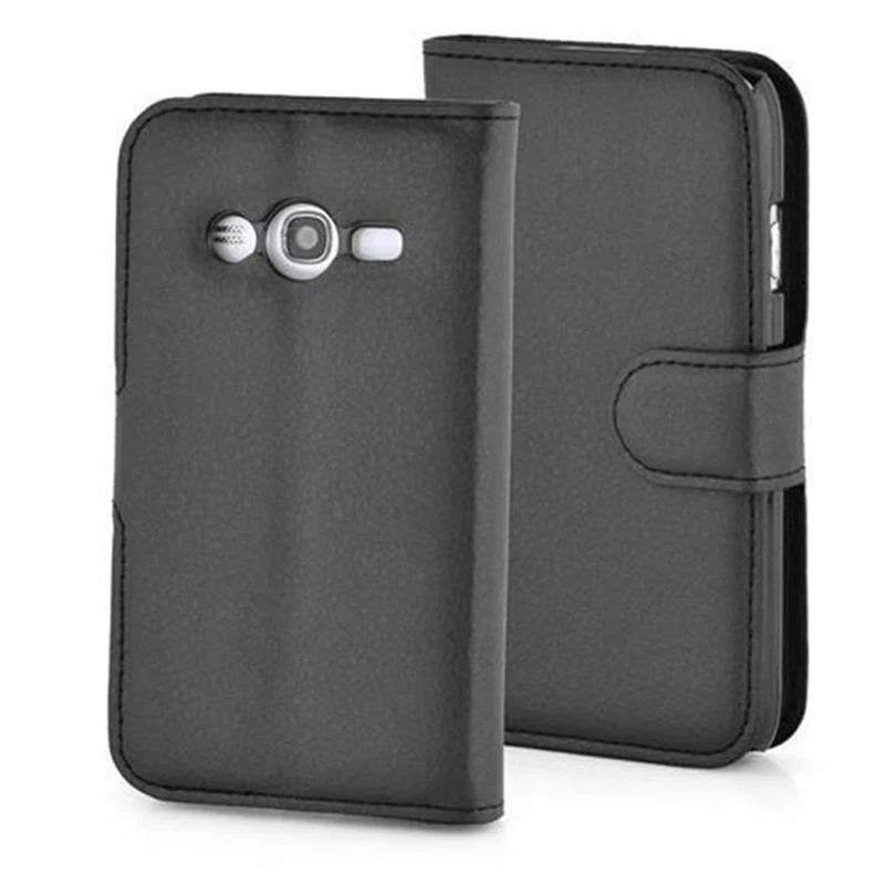 Cadorabo Hülle kompatibel mit Samsung Galaxy ACE 4 LITE Schutzhülle mit Magnetverschluss, Standfunktion und Kartenfach