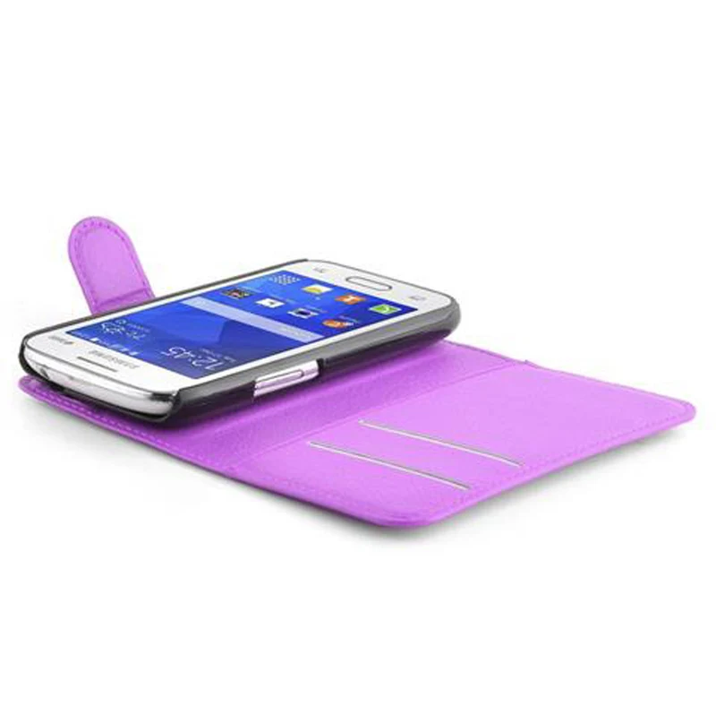 Cadorabo Hülle kompatibel mit Samsung Galaxy ACE 4 LITE Schutzhülle mit Magnetverschluss, Standfunktion und Kartenfach