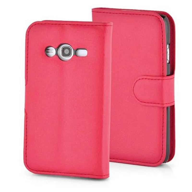 Cadorabo Hülle kompatibel mit Samsung Galaxy ACE 4 LITE Schutzhülle mit Magnetverschluss, Standfunktion und Kartenfach