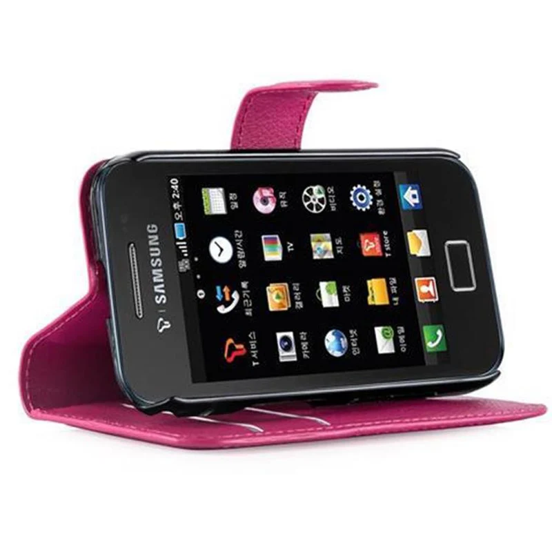 Cadorabo Hülle kompatibel mit Samsung Galaxy ACE 1 Schutzhülle mit Magnetverschluss, Standfunktion und Kartenfach