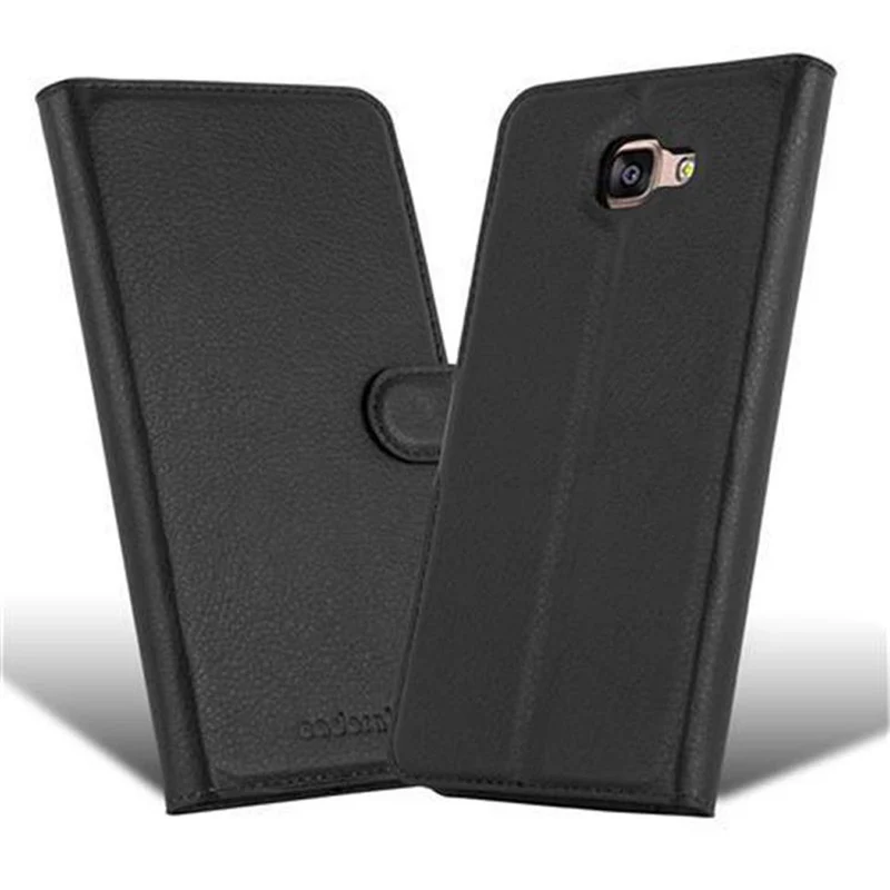 Cadorabo Hülle kompatibel mit Samsung Galaxy A9 2016 Schutzhülle mit Magnetverschluss, Standfunktion und Kartenfach