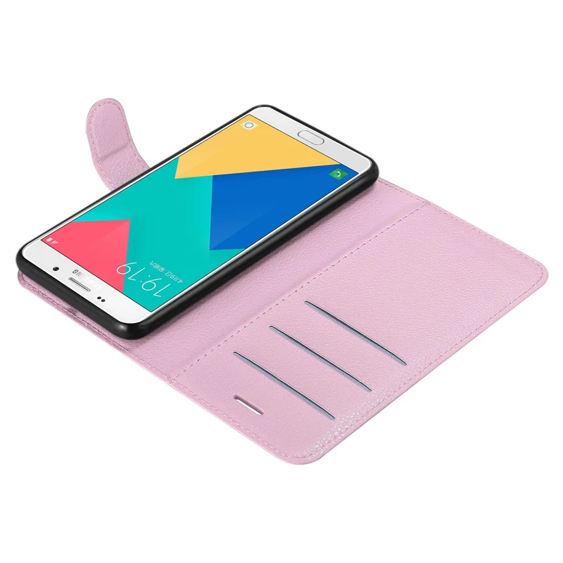 Cadorabo Hülle kompatibel mit Samsung Galaxy A9 2016 Schutzhülle mit Magnetverschluss, Standfunktion und Kartenfach