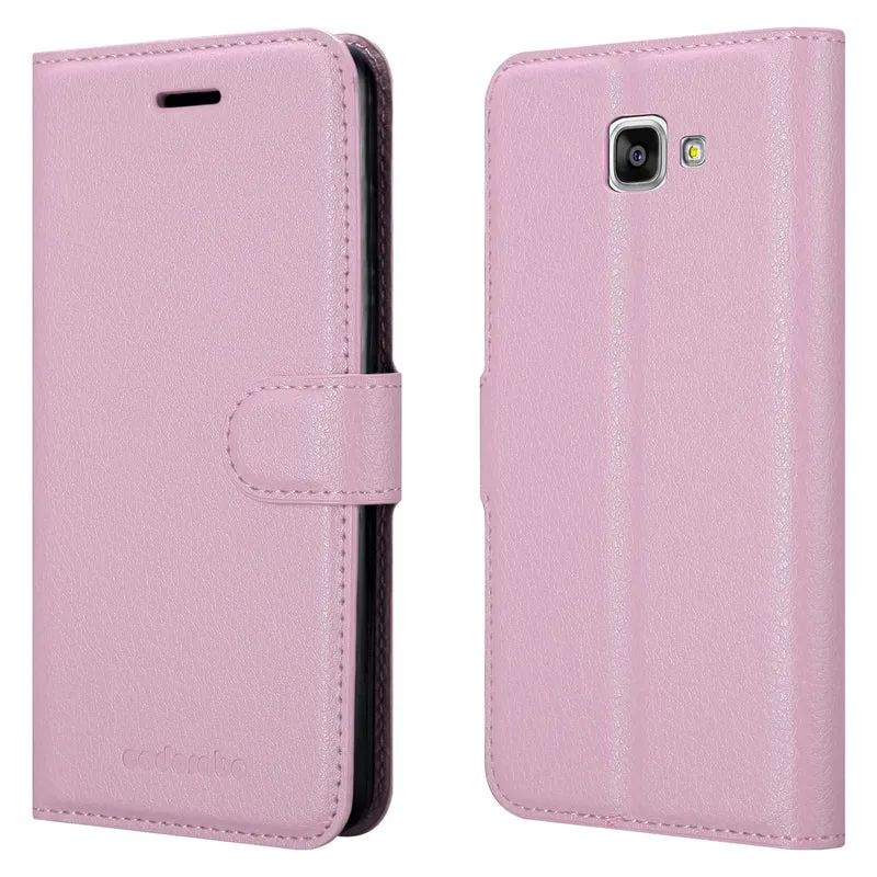 Cadorabo Hülle kompatibel mit Samsung Galaxy A9 2016 Schutzhülle mit Magnetverschluss, Standfunktion und Kartenfach