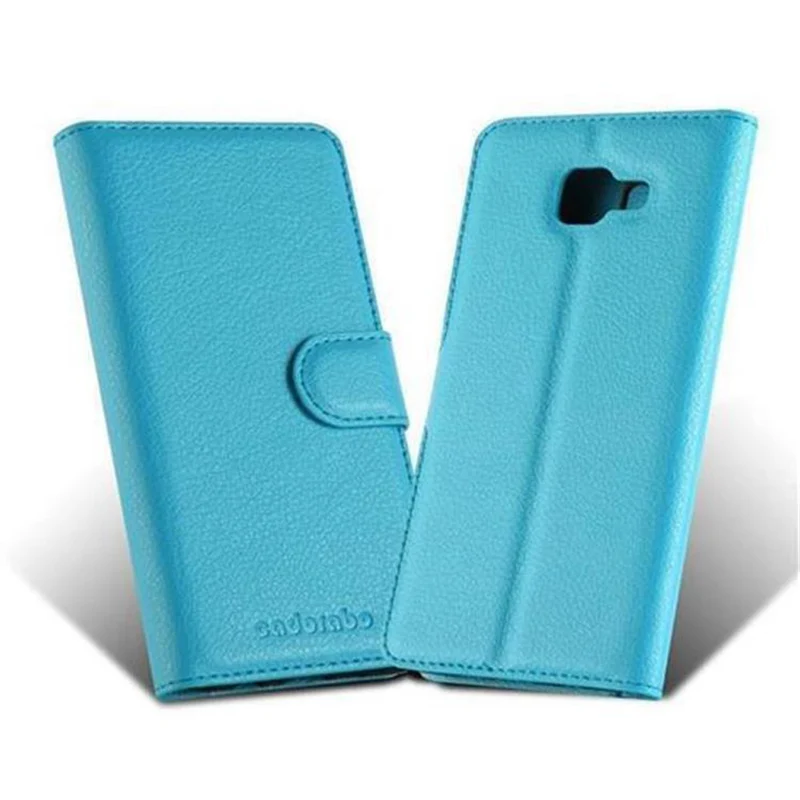 Cadorabo Hülle kompatibel mit Samsung Galaxy A5 2016 Schutzhülle mit Magnetverschluss, Standfunktion und Kartenfach