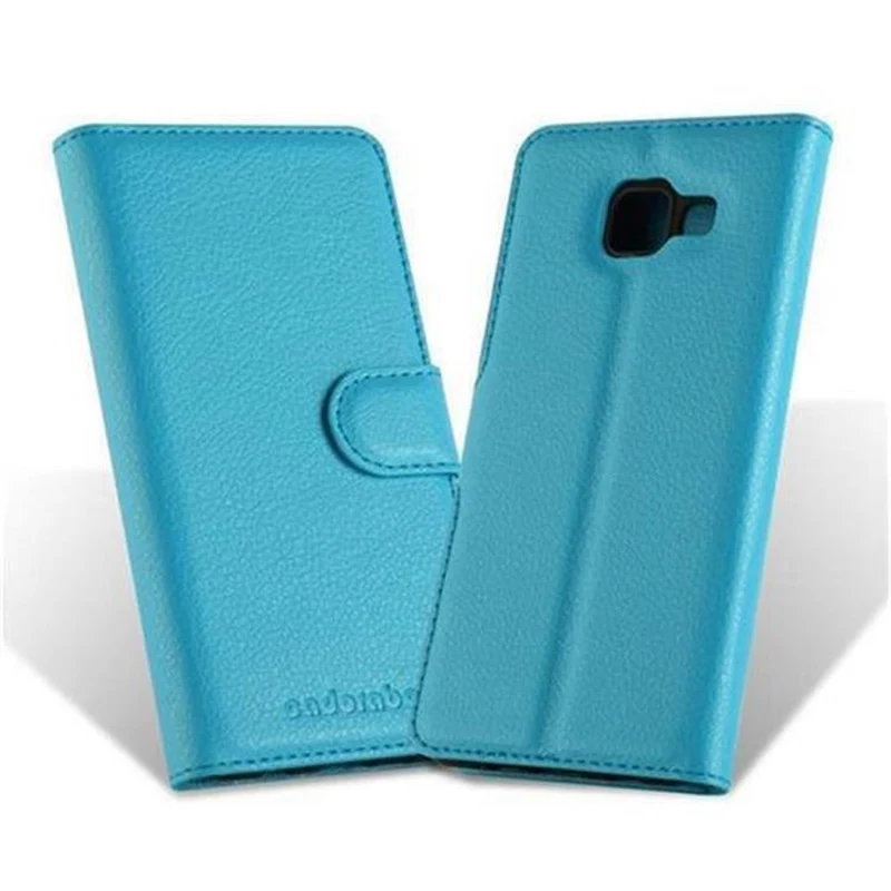 Cadorabo Hülle kompatibel mit Samsung Galaxy A3 2016 Schutzhülle mit Magnetverschluss, Standfunktion und Kartenfach