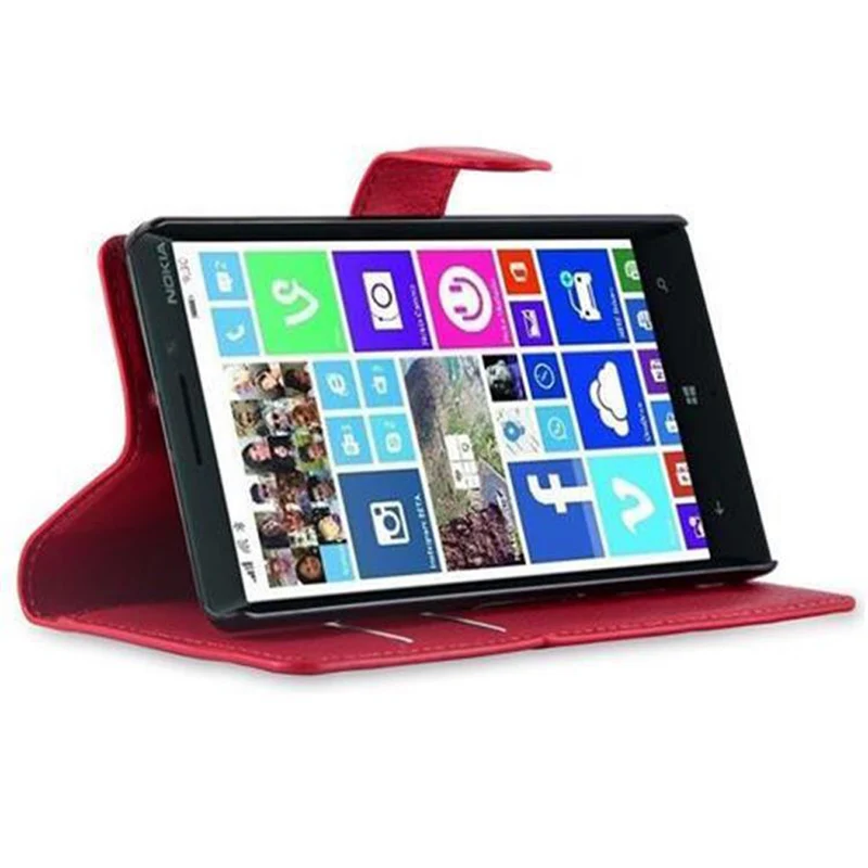 Cadorabo Hülle kompatibel mit Nokia Lumia 929 / 930 Schutzhülle mit Magnetverschluss, Standfunktion und Kartenfach