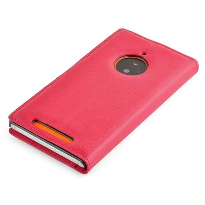 Cadorabo Hülle kompatibel mit Nokia Lumia 830 Schutzhülle mit Magnetverschluss, Standfunktion und Kartenfach