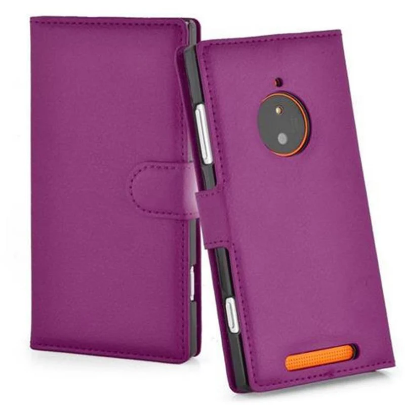Cadorabo Hülle kompatibel mit Nokia Lumia 830 Schutzhülle mit Magnetverschluss, Standfunktion und Kartenfach