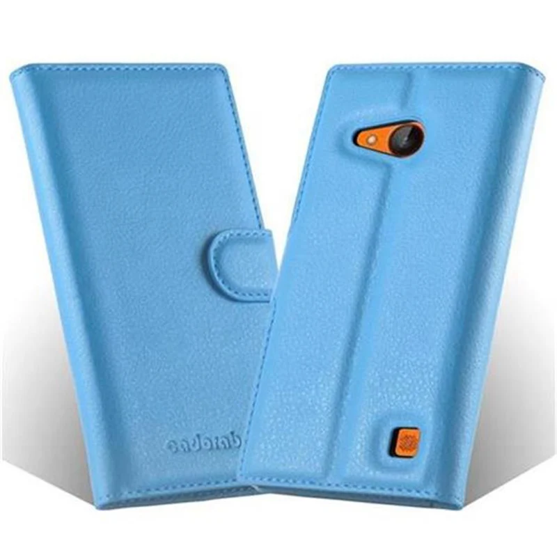 Cadorabo Hülle kompatibel mit Nokia Lumia 730 Schutzhülle mit Magnetverschluss, Standfunktion und Kartenfach
