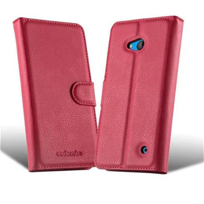 Cadorabo Hülle kompatibel mit Nokia Lumia 640 Schutzhülle mit Magnetverschluss, Standfunktion und Kartenfach