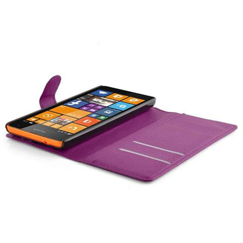 Cadorabo Hülle kompatibel mit Nokia Lumia 535 Schutzhülle mit Magnetverschluss, Standfunktion und Kartenfach