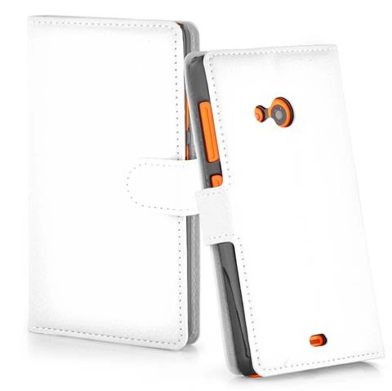 Cadorabo Hülle kompatibel mit Nokia Lumia 535 Schutzhülle mit Magnetverschluss, Standfunktion und Kartenfach