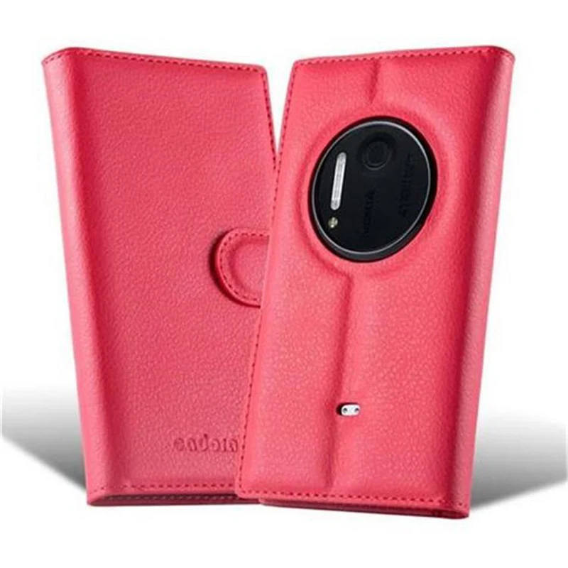 Cadorabo Hülle kompatibel mit Nokia Lumia 1020 Schutzhülle mit Magnetverschluss, Standfunktion und Kartenfach