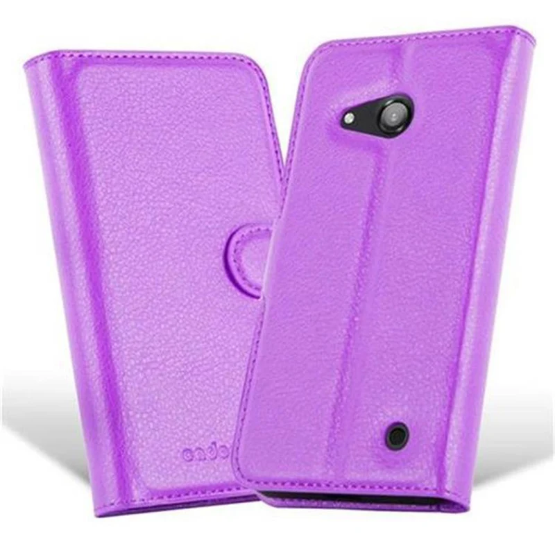 Cadorabo Hülle kompatibel mit Nokia Lumia 550 Schutzhülle mit Magnetverschluss, Standfunktion und Kartenfach