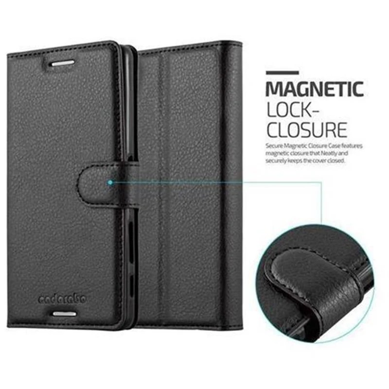 Cadorabo Hülle kompatibel mit Sony Xperia X Schutzhülle mit Magnetverschluss, Standfunktion und Kartenfach