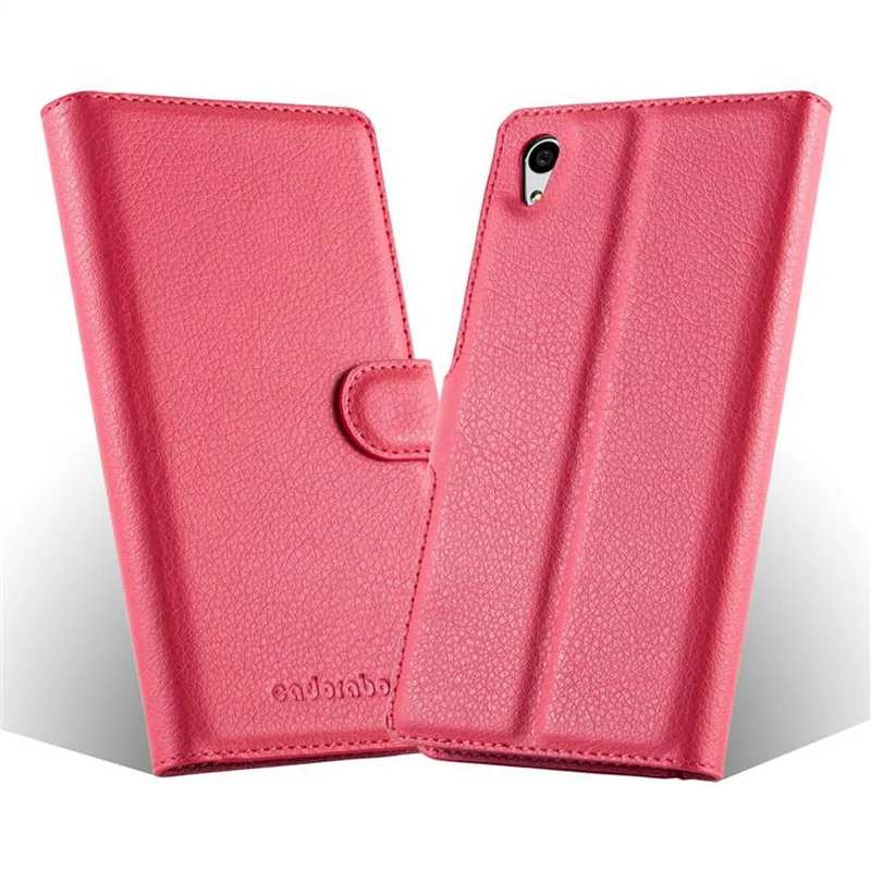 Cadorabo Hülle kompatibel mit Sony Xperia Z5 Schutzhülle mit Magnetverschluss, Standfunktion und Kartenfach