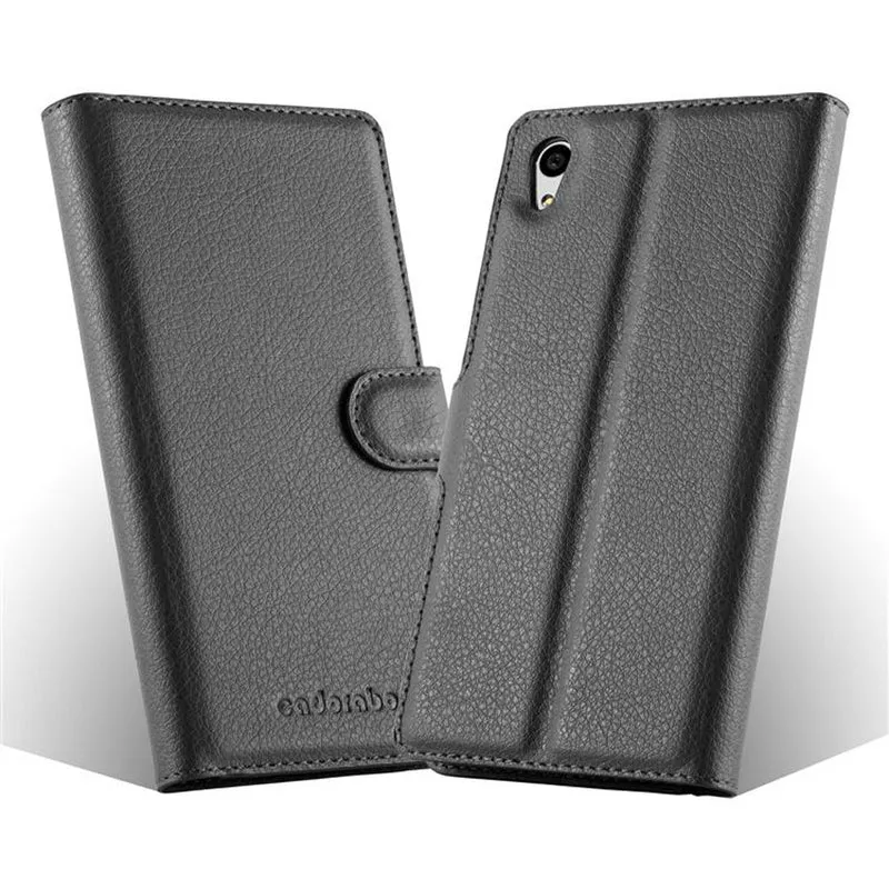 Cadorabo Hülle kompatibel mit Sony Xperia Z5 Schutzhülle mit Magnetverschluss, Standfunktion und Kartenfach