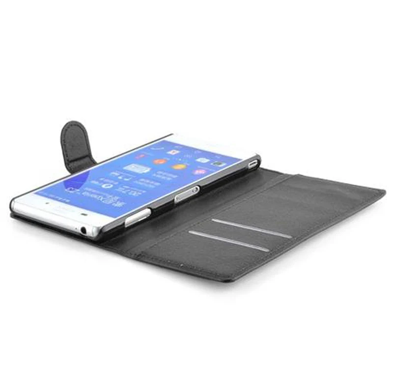 Cadorabo Hülle kompatibel mit Sony Xperia Z3 Schutzhülle mit Magnetverschluss, Standfunktion und Kartenfach