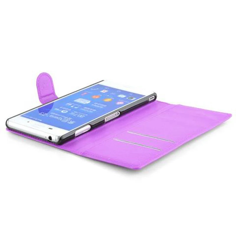 Cadorabo Hülle kompatibel mit Sony Xperia Z3 Schutzhülle mit Magnetverschluss, Standfunktion und Kartenfach