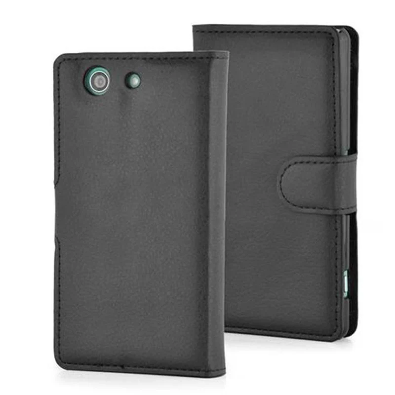 Cadorabo Hülle kompatibel mit Sony Xperia Z3 COMPACT Schutzhülle mit Magnetverschluss, Standfunktion und Kartenfach