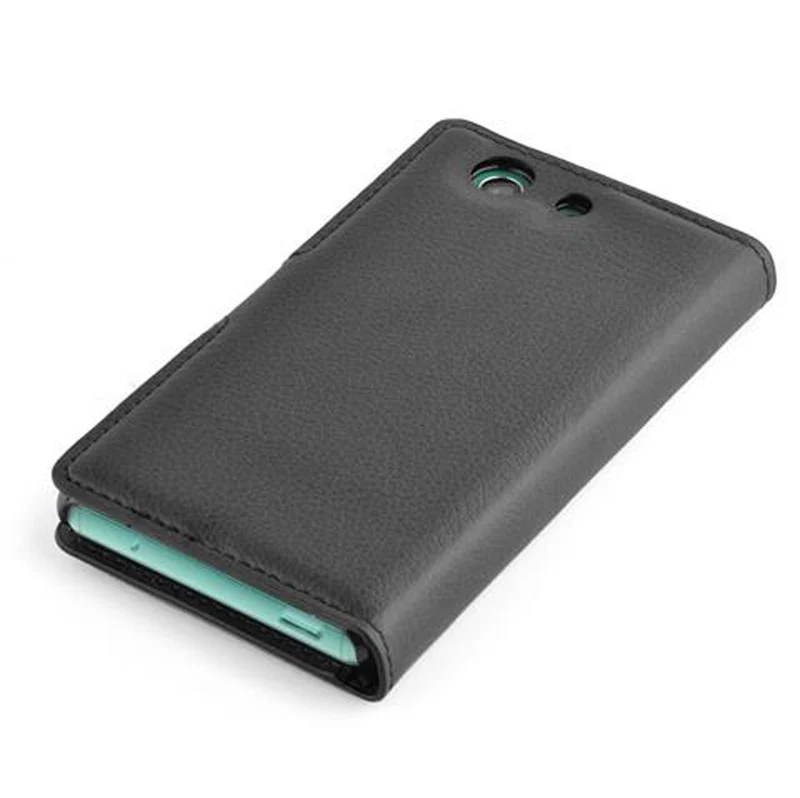 Cadorabo Hülle kompatibel mit Sony Xperia Z3 COMPACT Schutzhülle mit Magnetverschluss, Standfunktion und Kartenfach