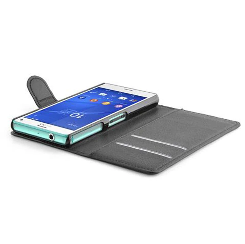 Cadorabo Hülle kompatibel mit Sony Xperia Z3 COMPACT Schutzhülle mit Magnetverschluss, Standfunktion und Kartenfach