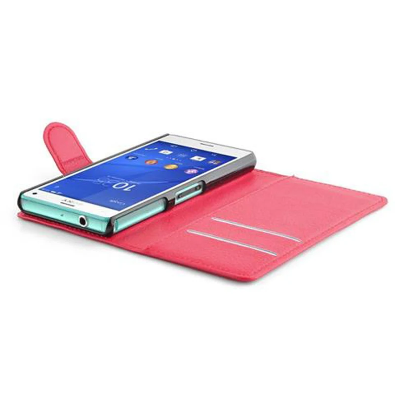 Cadorabo Hülle kompatibel mit Sony Xperia Z3 COMPACT Schutzhülle mit Magnetverschluss, Standfunktion und Kartenfach