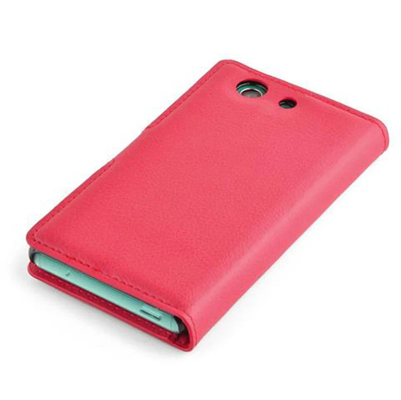 Cadorabo Hülle kompatibel mit Sony Xperia Z3 COMPACT Schutzhülle mit Magnetverschluss, Standfunktion und Kartenfach