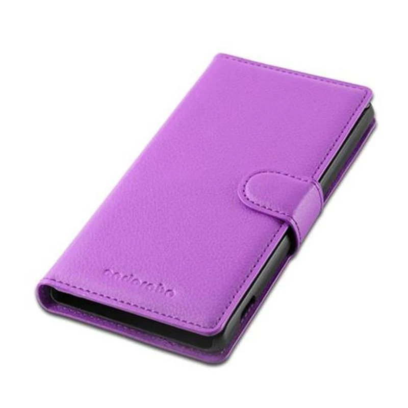Cadorabo Hülle kompatibel mit Sony Xperia Z2 Schutzhülle mit Magnetverschluss, Standfunktion und Kartenfach