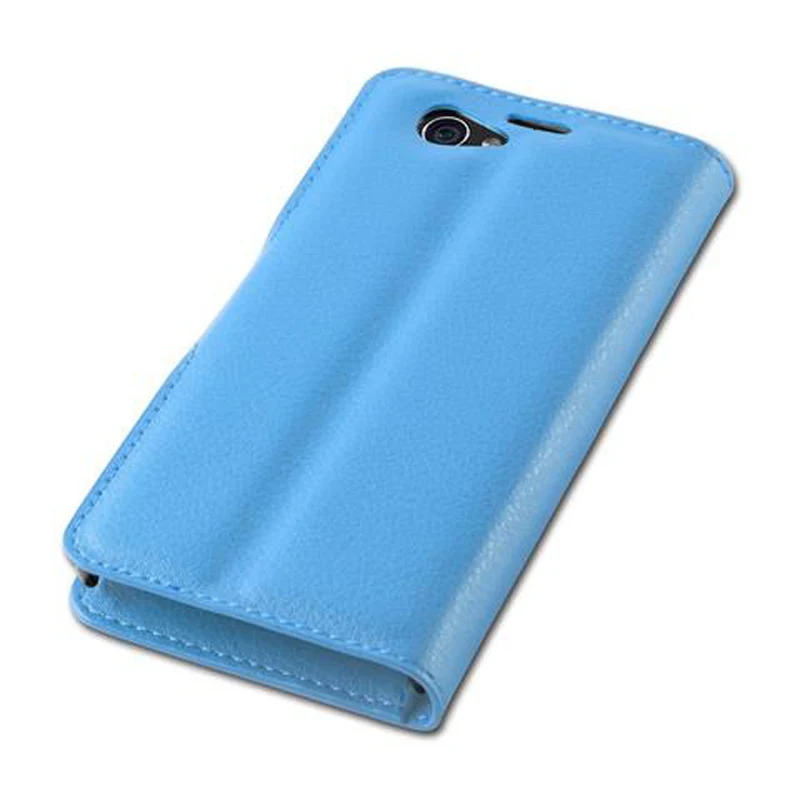 Cadorabo Hülle kompatibel mit Sony Xperia Z1 COMPACT Schutzhülle mit Magnetverschluss, Standfunktion und Kartenfach
