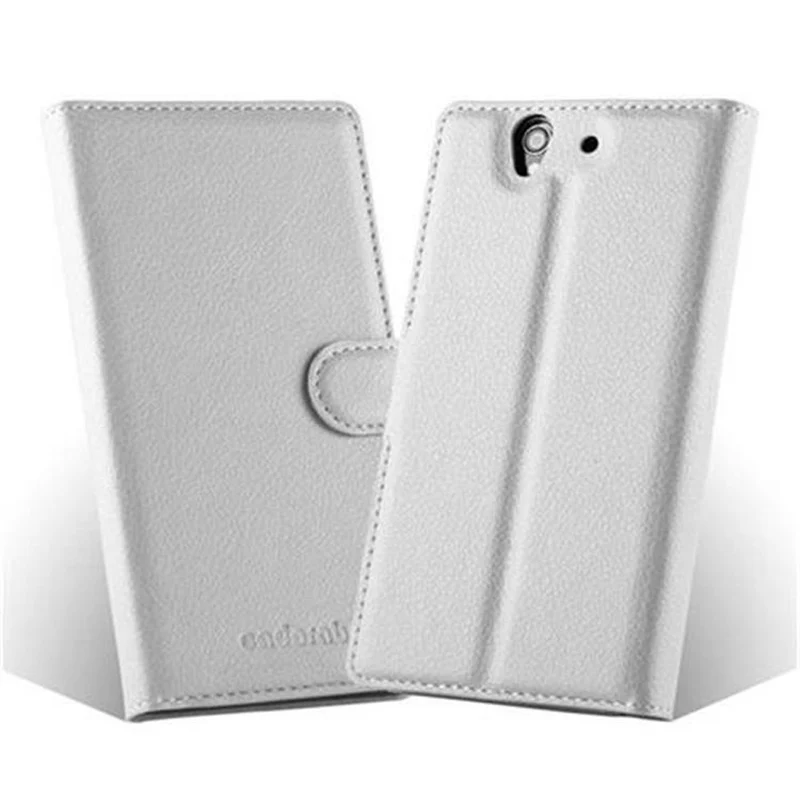 Cadorabo Hülle kompatibel mit Sony Xperia Z Schutzhülle mit Magnetverschluss, Standfunktion und Kartenfach
