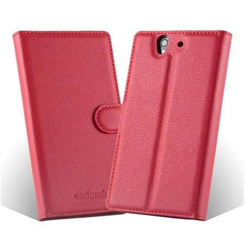 Cadorabo Hülle kompatibel mit Sony Xperia Z Schutzhülle mit Magnetverschluss, Standfunktion und Kartenfach