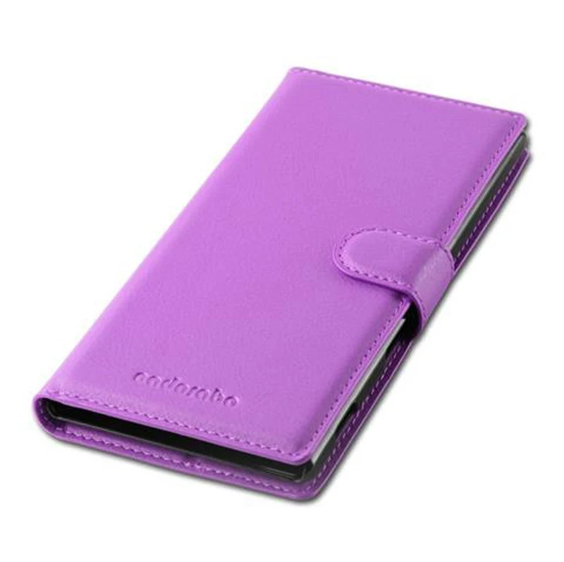 Cadorabo Hülle kompatibel mit Sony Xperia T3 Schutzhülle mit Magnetverschluss, Standfunktion und Kartenfach