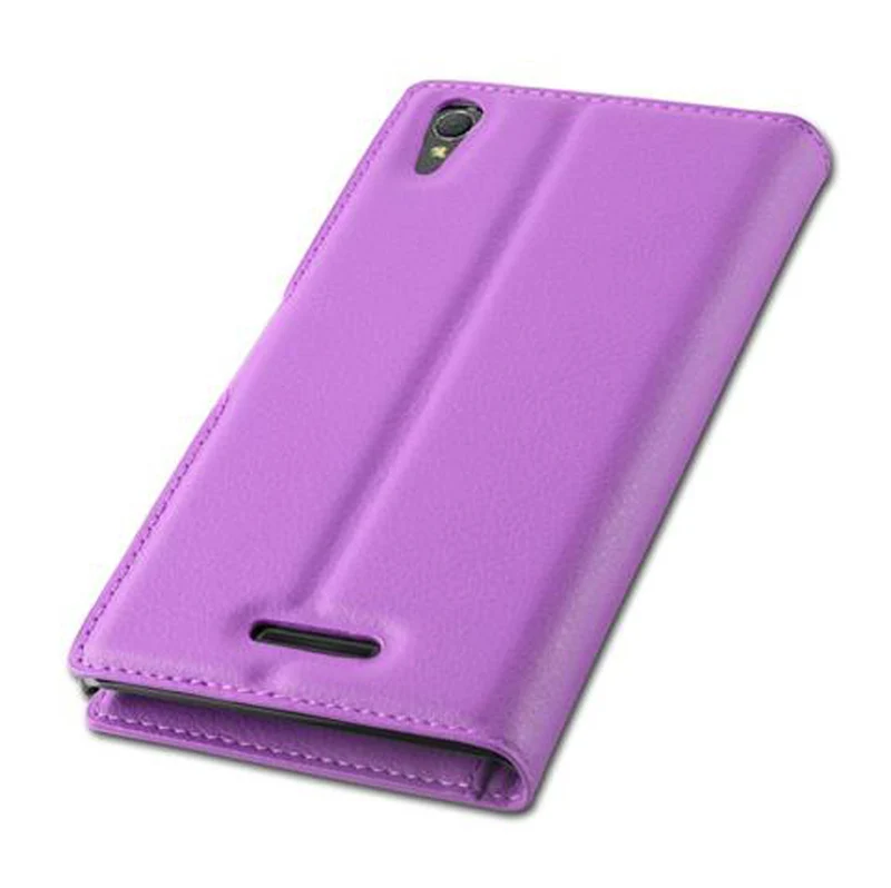 Cadorabo Hülle kompatibel mit Sony Xperia T3 Schutzhülle mit Magnetverschluss, Standfunktion und Kartenfach