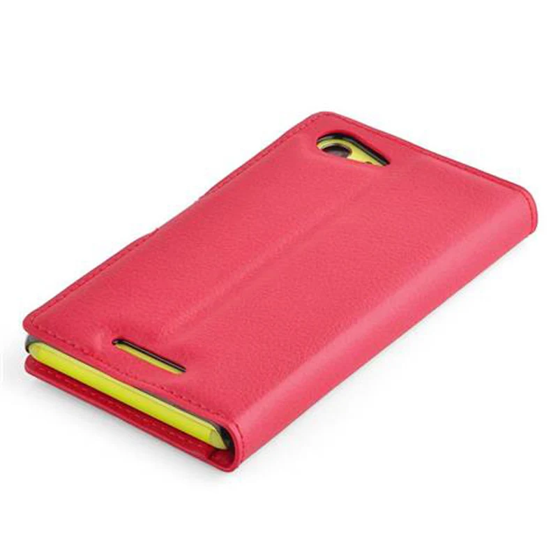 Cadorabo Hülle kompatibel mit Sony Xperia E3 Schutzhülle mit Magnetverschluss, Standfunktion und Kartenfach