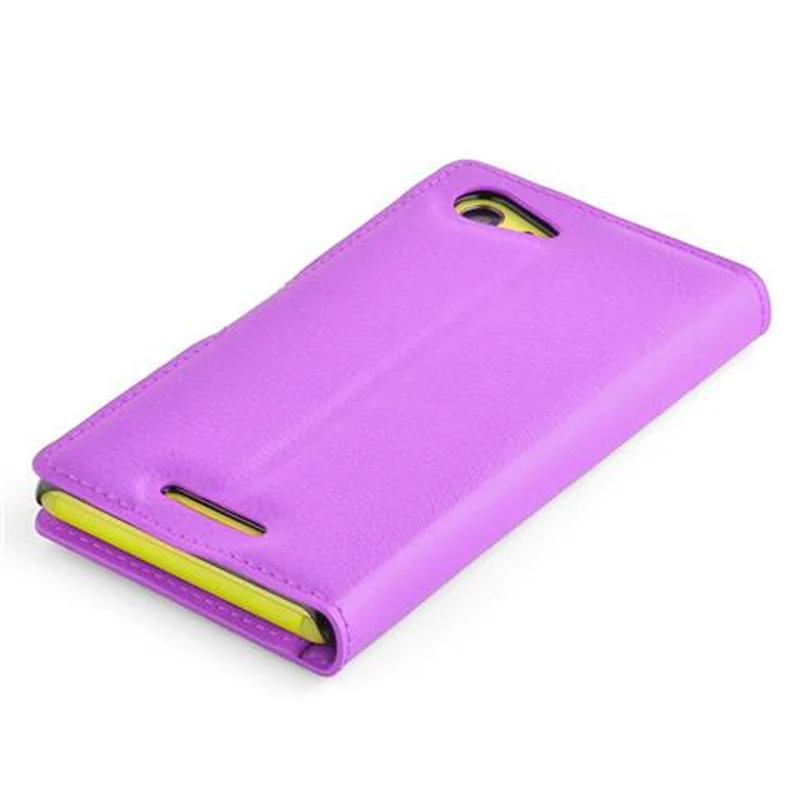 Cadorabo Hülle kompatibel mit Sony Xperia E3 Schutzhülle mit Magnetverschluss, Standfunktion und Kartenfach