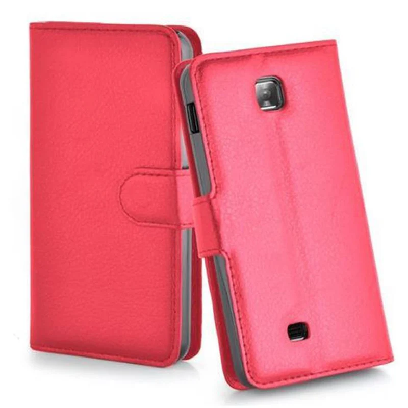 Cadorabo Hülle kompatibel mit LG OPTIMUS F5 / LUCID 2 Schutzhülle mit Magnetverschluss, Standfunktion und Kartenfach