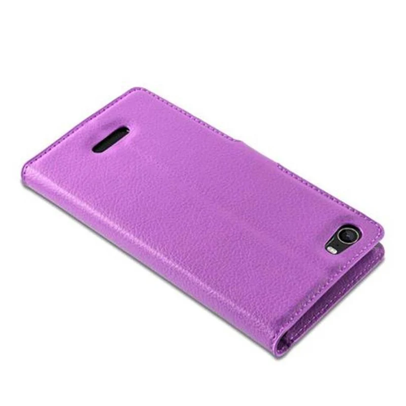 Cadorabo Hülle kompatibel mit WIKO FEVER 4G Schutzhülle mit Magnetverschluss, Standfunktion und Kartenfach