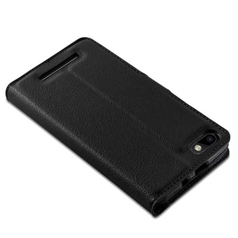 Cadorabo Hülle kompatibel mit WIKO LENNY 3 Schutzhülle mit Magnetverschluss, Standfunktion und Kartenfach