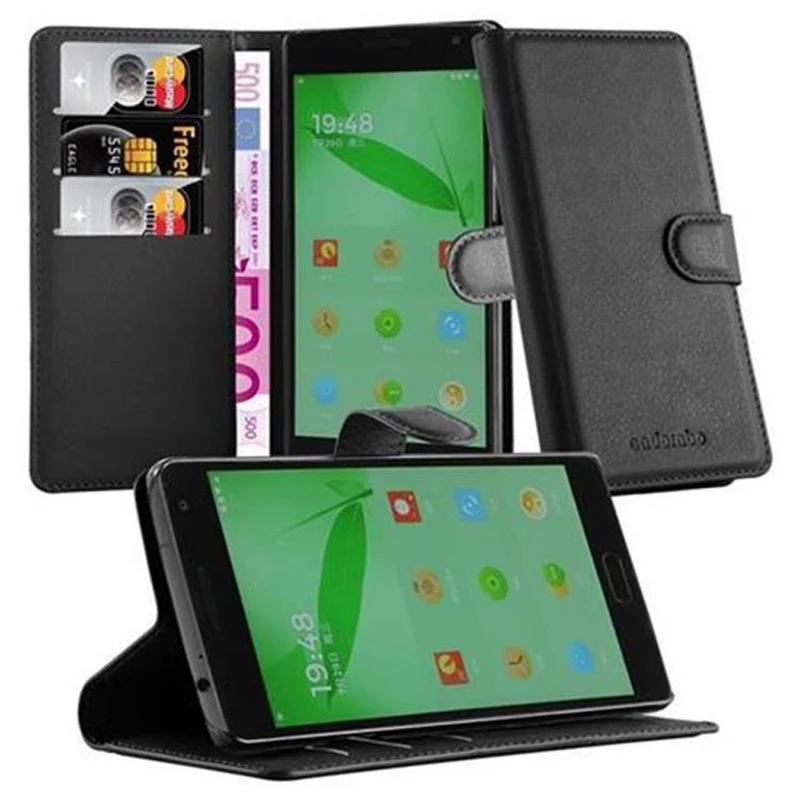 Cadorabo Hülle kompatibel mit OnePlus 2 Schutzhülle mit Magnetverschluss, Standfunktion und Kartenfach