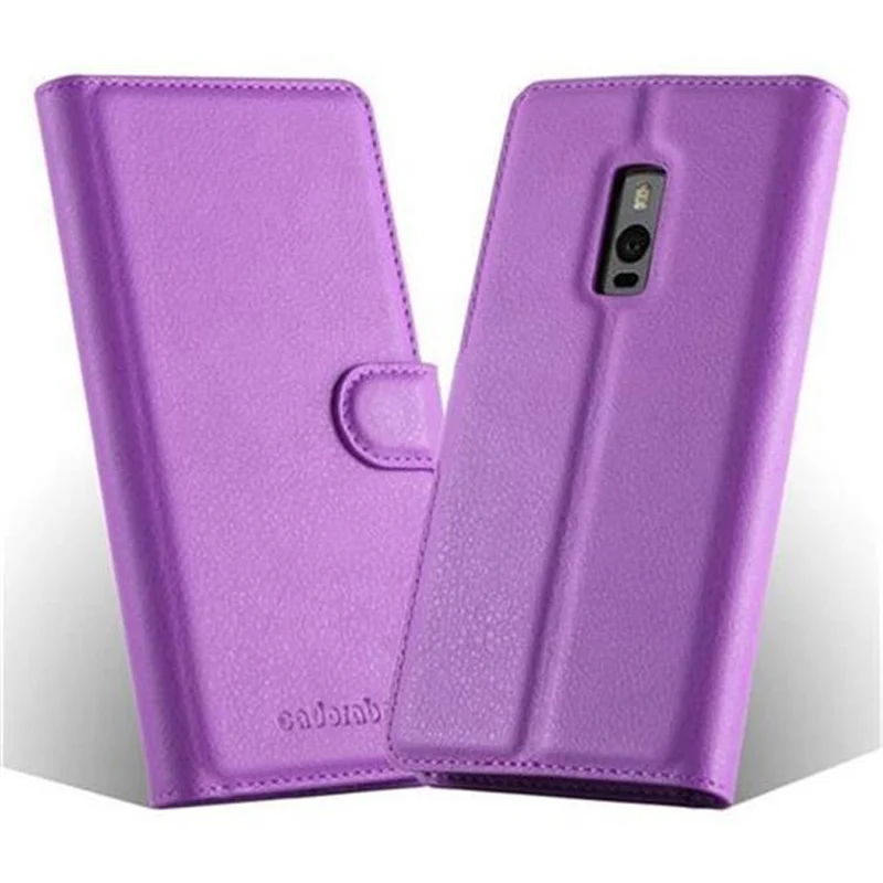 Cadorabo Hülle kompatibel mit OnePlus 2 Schutzhülle mit Magnetverschluss, Standfunktion und Kartenfach