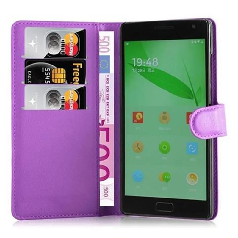 Cadorabo Hülle kompatibel mit OnePlus 2 Schutzhülle mit Magnetverschluss, Standfunktion und Kartenfach