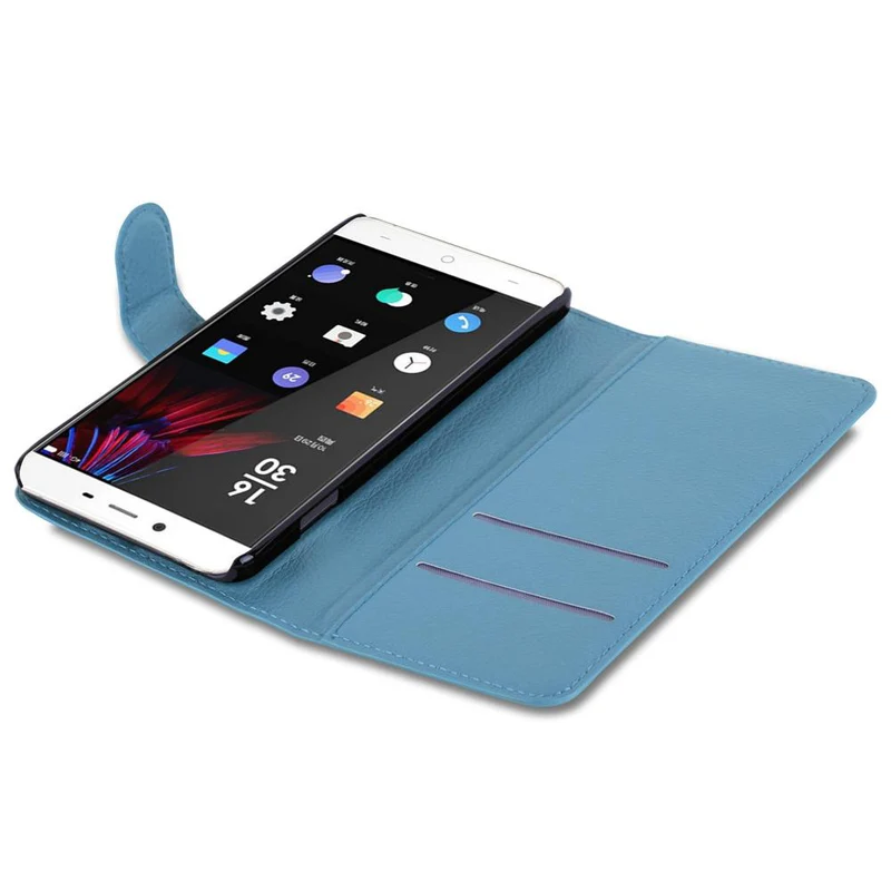 Cadorabo Hülle kompatibel mit OnePlus X Schutzhülle mit Magnetverschluss, Standfunktion und Kartenfach